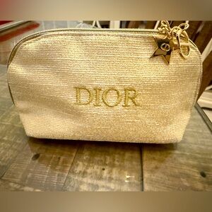 Christmas 2024 DIOR Beauty Gold SHIMMER Makeup
Bag Pouch